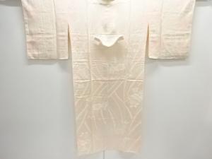 熨斗に草花模様織り出し暈し単衣長襦袢